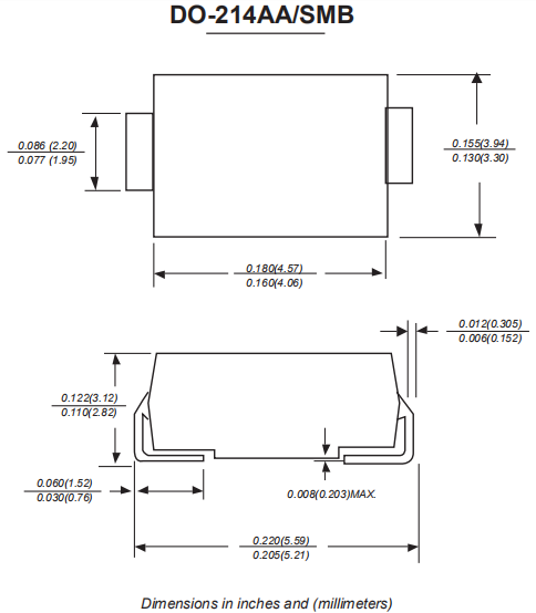 SS52肖特基二极管参数