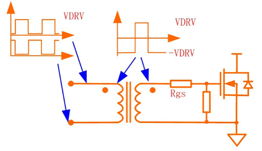 MOS管驱动变压器隔离电路