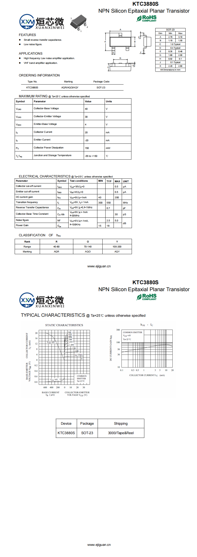 KTC3880S三极管