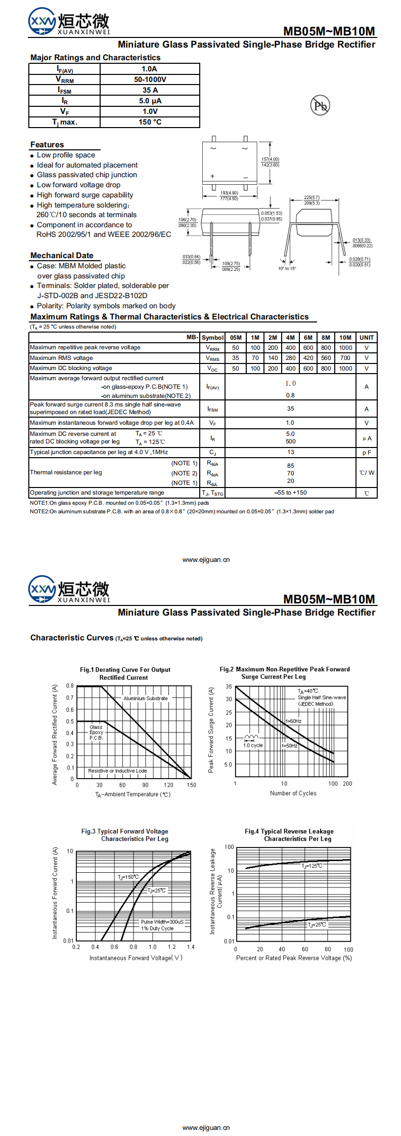 MB8M整流桥