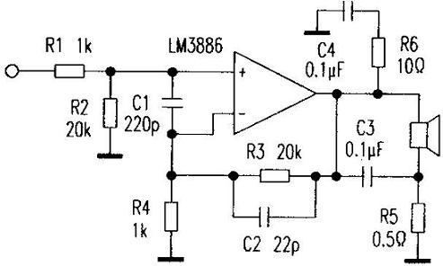 LM3886功放电路图