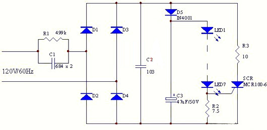 电容降压 LED驱动电路