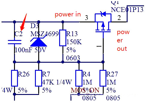 MOSFET 并联 电容