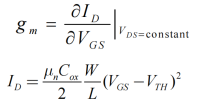 MOS管 小信号模型