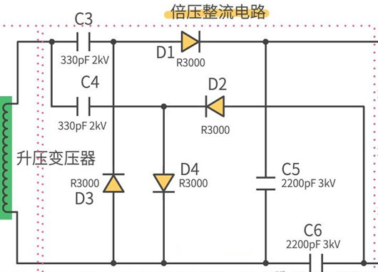 电蚊拍电路图