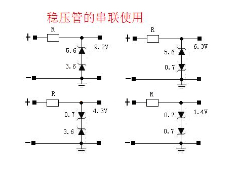 避免电路失效 稳压二极管串联使用