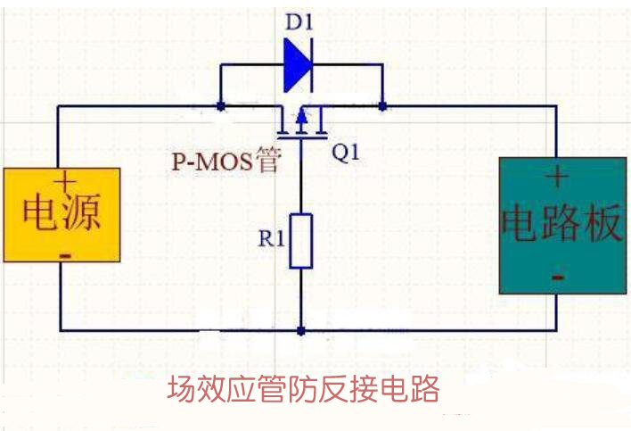 场效应管防反接电路