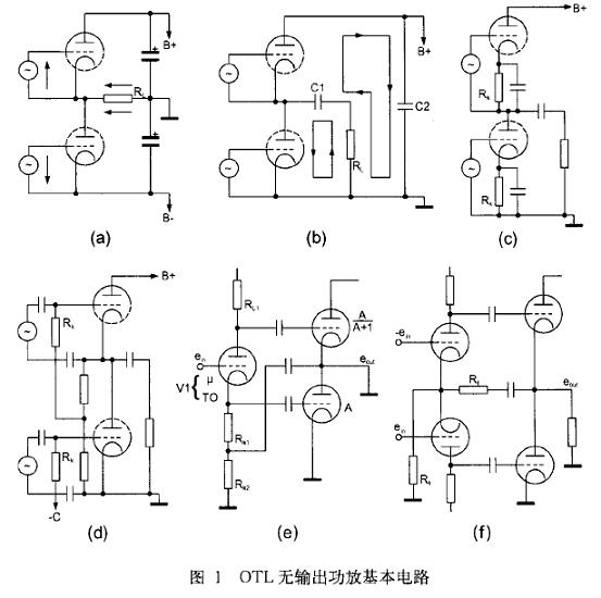 电子管OTL功放原理 电路